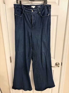 Good American Good Waist Palazzo Jeans